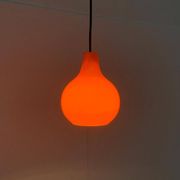 Mid-Century German Glass Pendant Lamp AH by Peill & Putzler, Set of 3