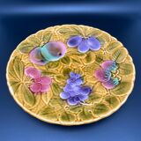 Sarreguemines serving and presentation dish with fruit motifs