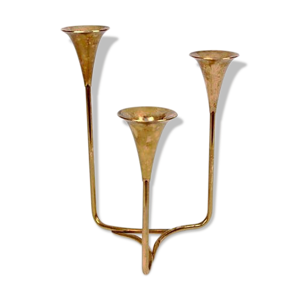 Bougeoir scandinave rétro à trois branches années 60