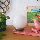 Art Deco-style "little bird" lamp - Ceramics - Opaline