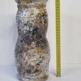 Enamelled ceramic roll vase