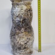 Enamelled ceramic roll vase