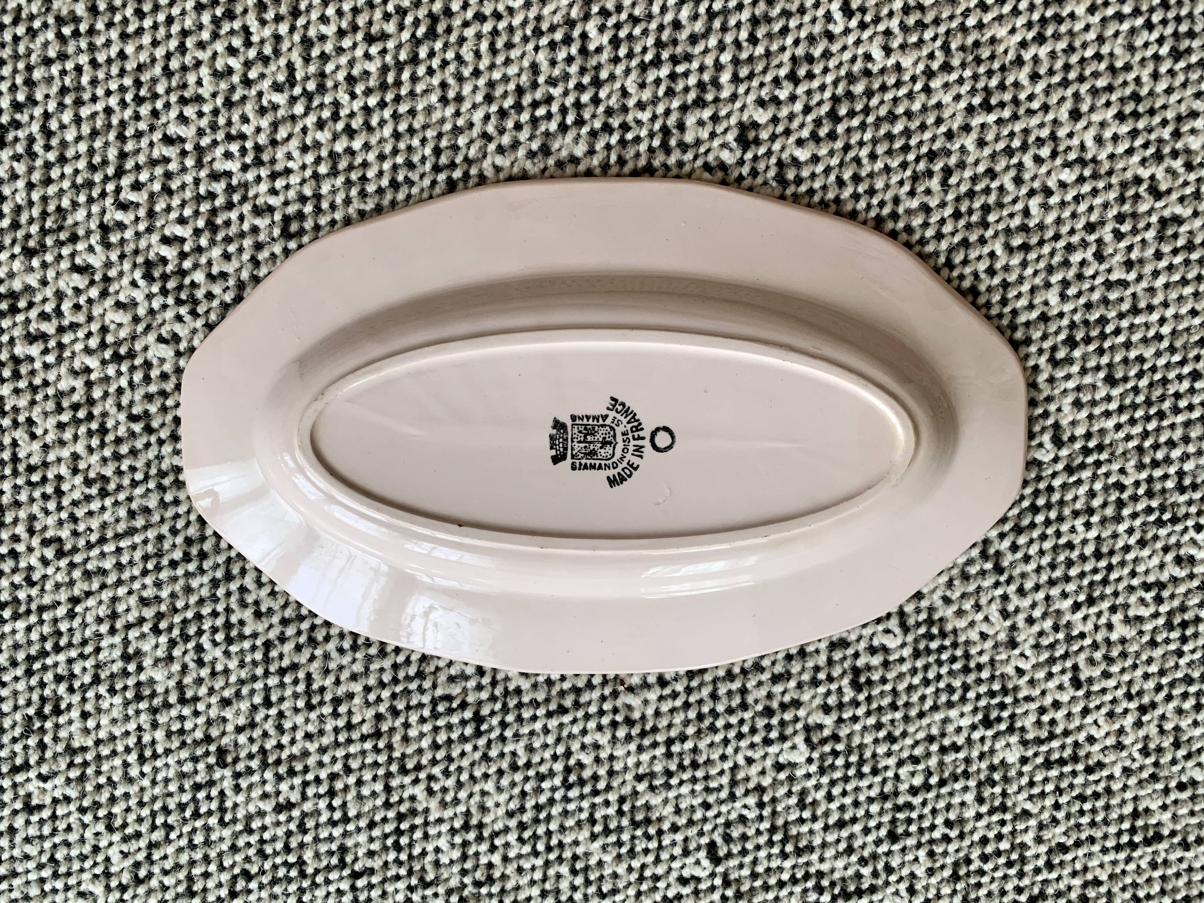 Service dish st Amand Art Deco pale pink