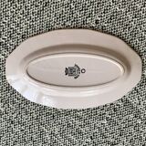 Plat de service st Amand Art Déco rose pâle