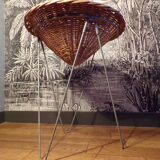 Vintage rattan display