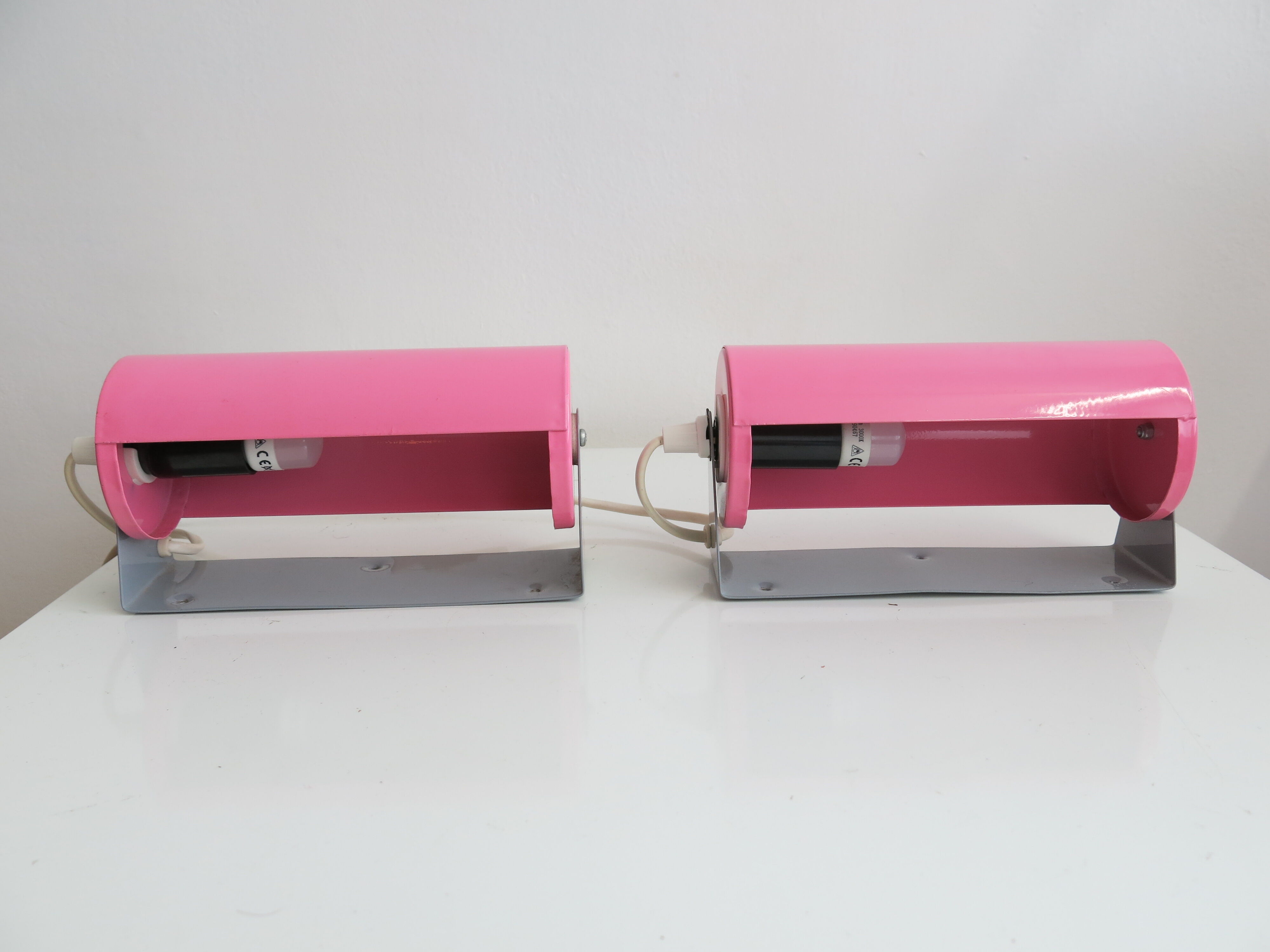 Duo d'appliques roses vintage Ikea