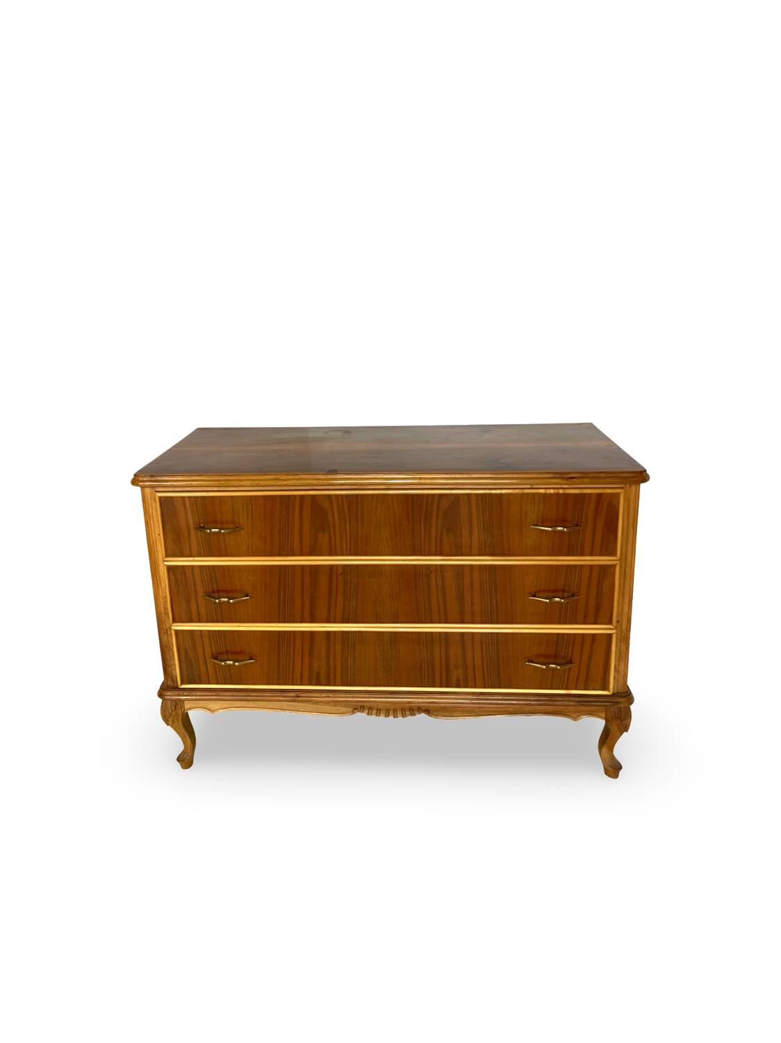 Commode italienne en noyer du milieu du siècle, années 1960.
