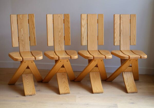 4 chaises Redureau Création - ���� années 1990.