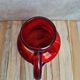 Vase / jug in blown red glass – Murano style – vintage piece from the 1970s