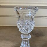 Set of two Arques crystal candle holders