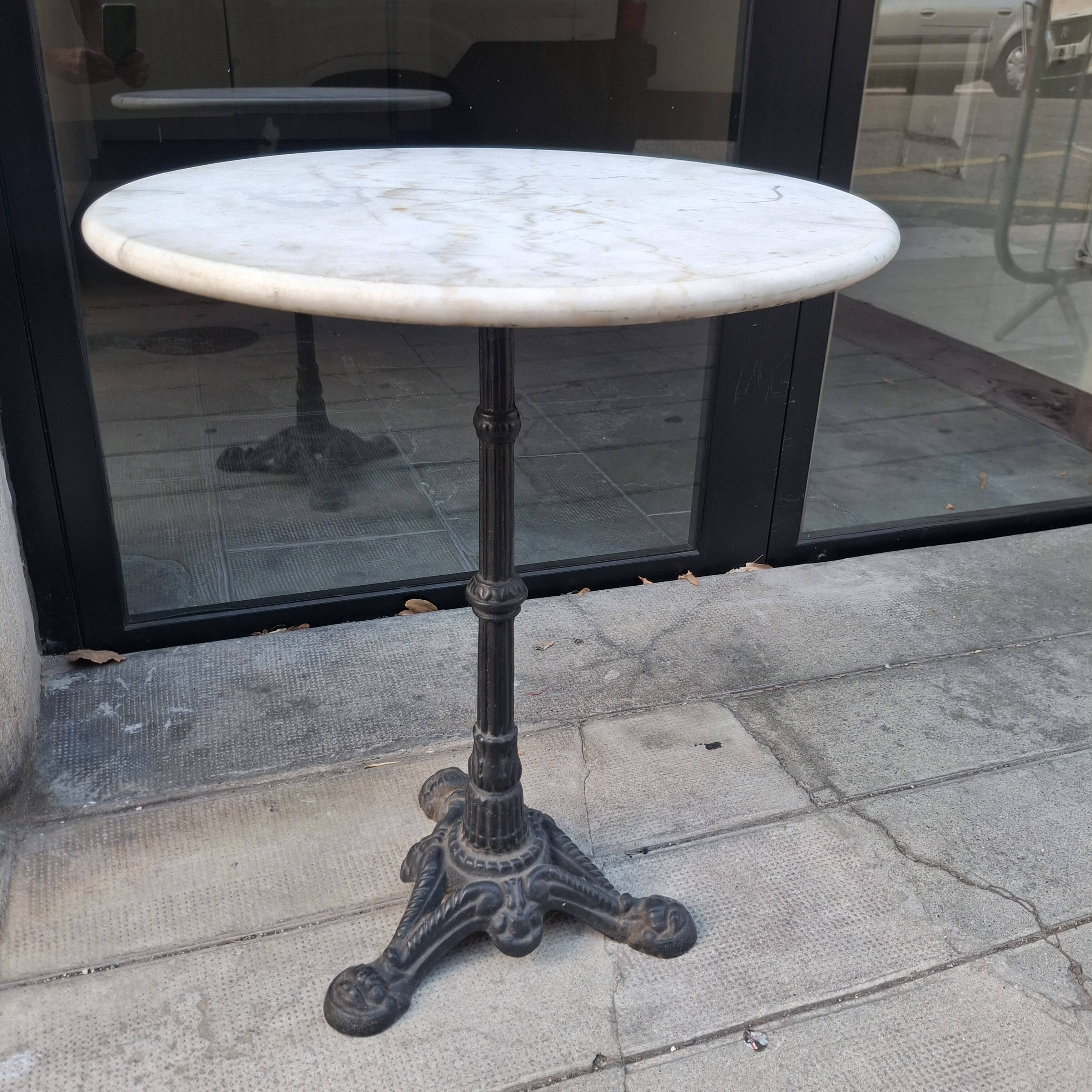 Old bistro table.