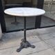 Old bistro table.