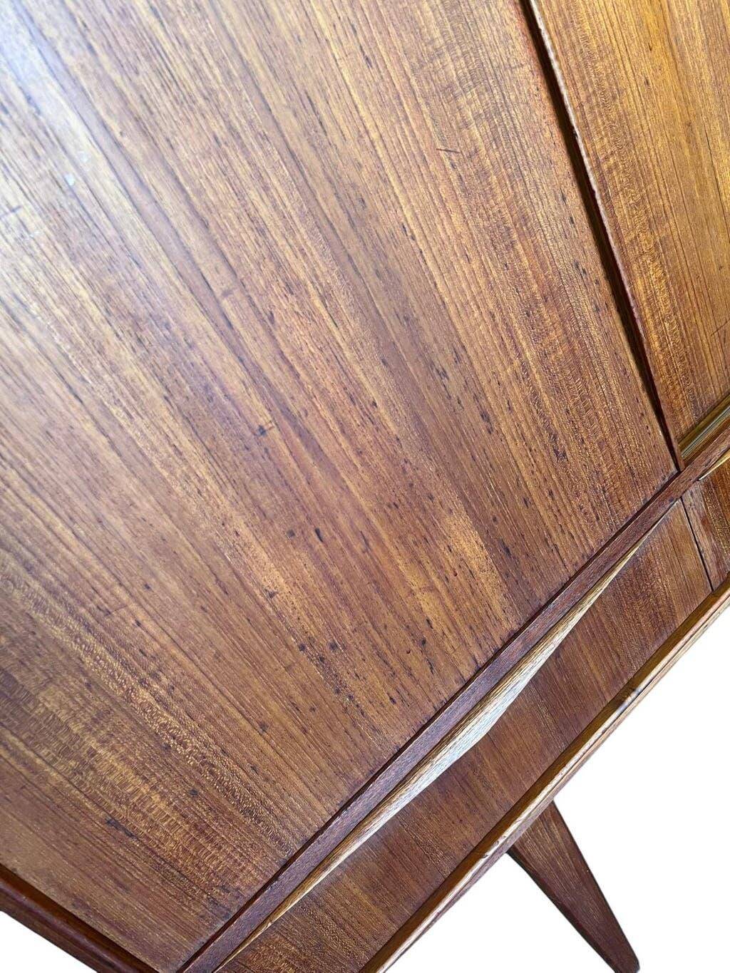 Vintage Danish wall cabinet in wood, mid-height / shelf / low furniture
