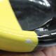 Old ceramic vintage design pocket tray black yellow