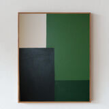 Green composition, acrylic on stretched canvas 2023