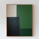 Green composition, acrylic on stretched canvas 2023