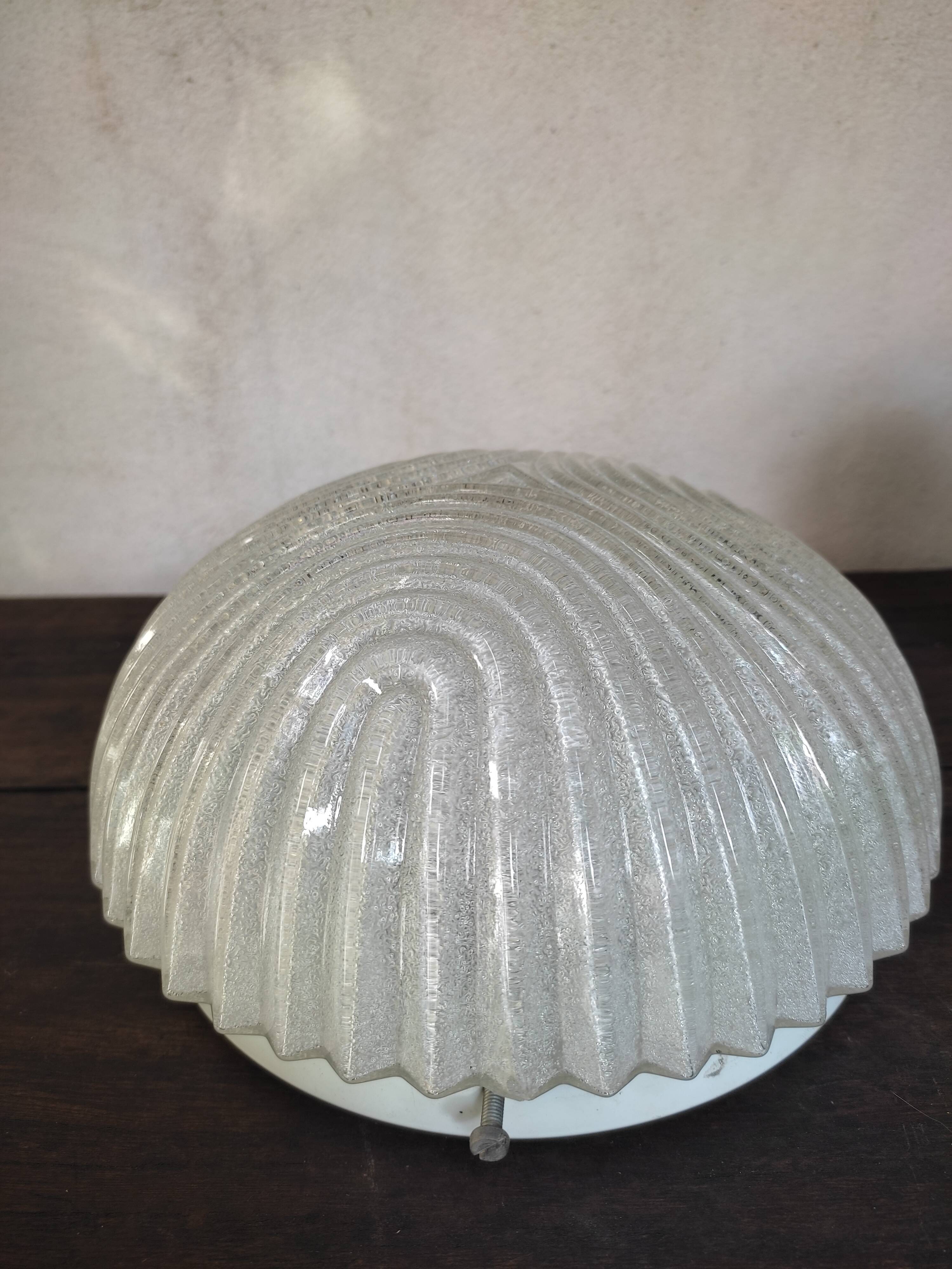 Glass ceiling light