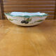 Aperitif plate style vallauris polychrome ceramic olive decor vintage