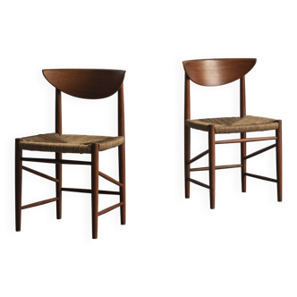 Set of 2 side chairs by Peter Hvidt & Orla Molgaard