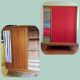 Armoire pieds compas relookée
