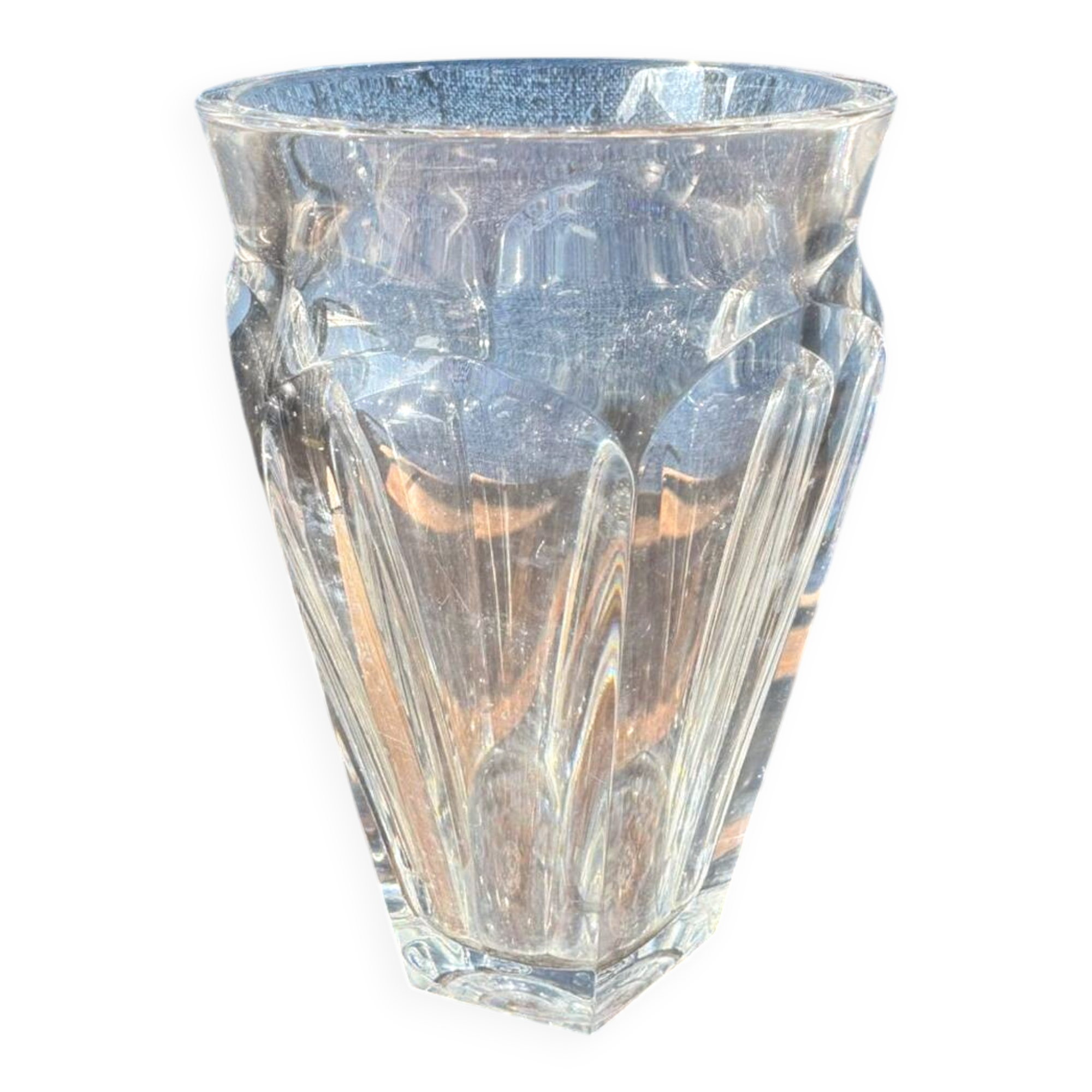 Baccarat 59's crystal vase / Antique "Nelly Harcourt" model. 16 cm