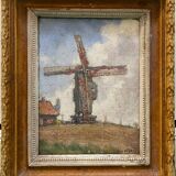 Tableau paysage moulin Jean Nys