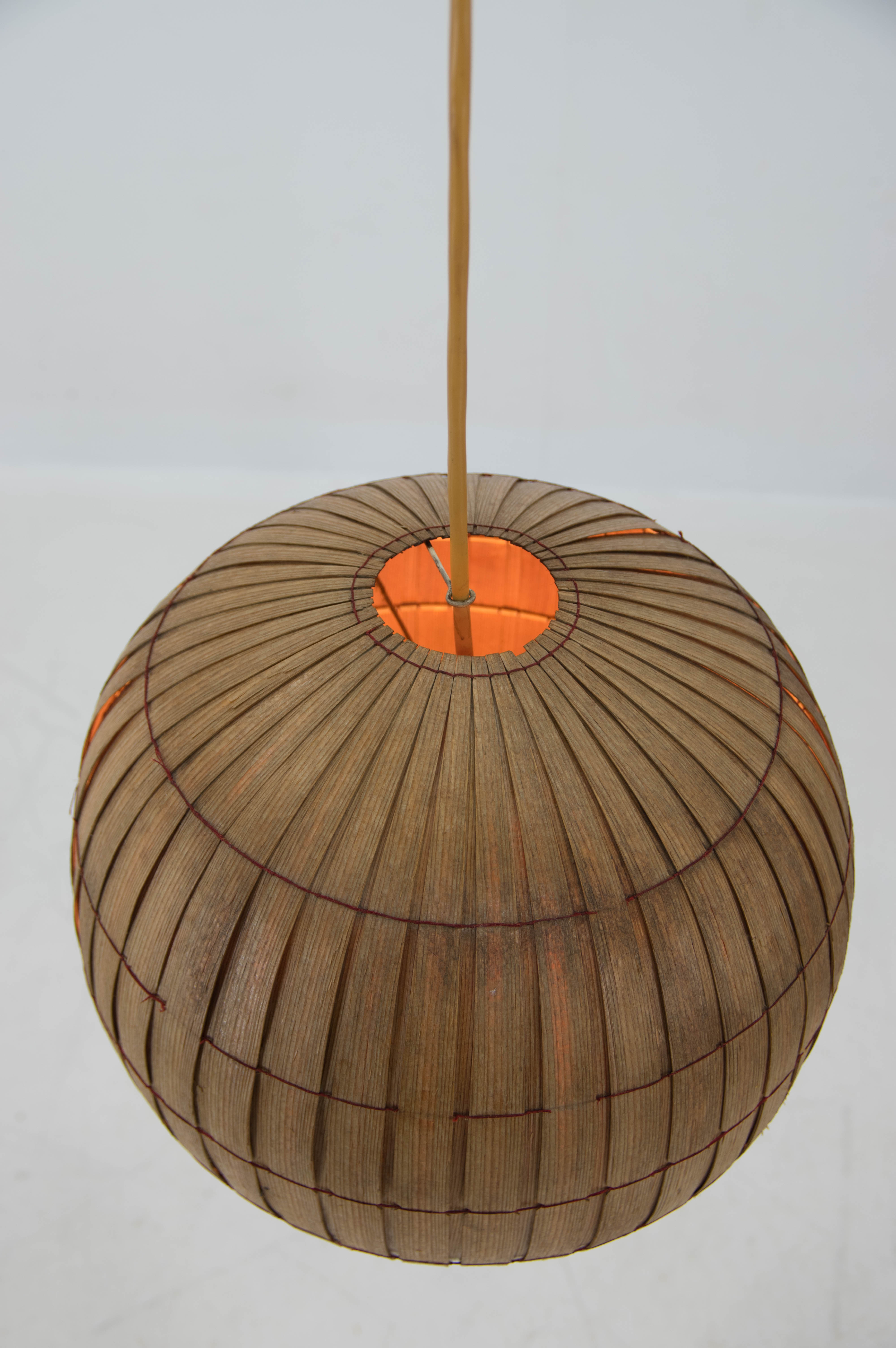 Suspension en placage de bois du milieu du siècle, ULUV, années 1960