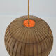 Suspension en placage de bois du milieu du siècle, ULUV, années 1960