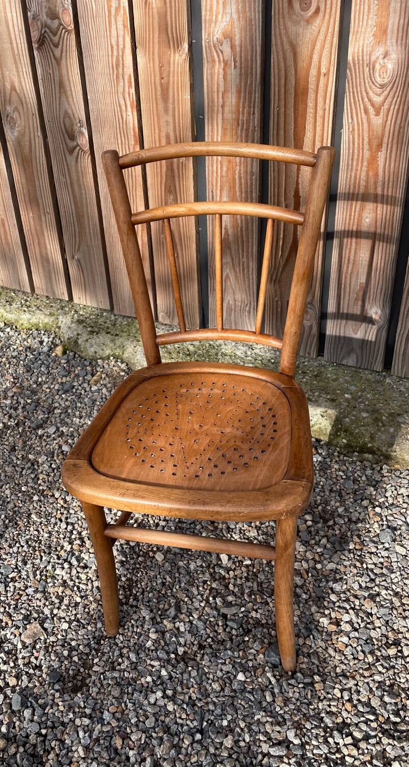 Chaise bistrot bois courbé