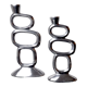 Pair of circle candlesticks by Matthew Hilton, England, 1980