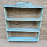 Burmese teak wall shelf
