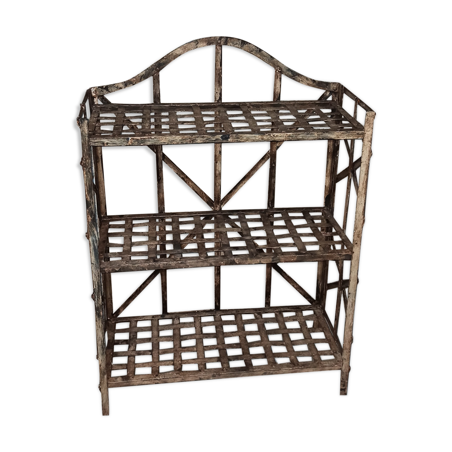 Foldable extra metal shelf