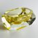 Original yellow Murano glass ashtray by Bucella Cristalli Murano, 1970s.