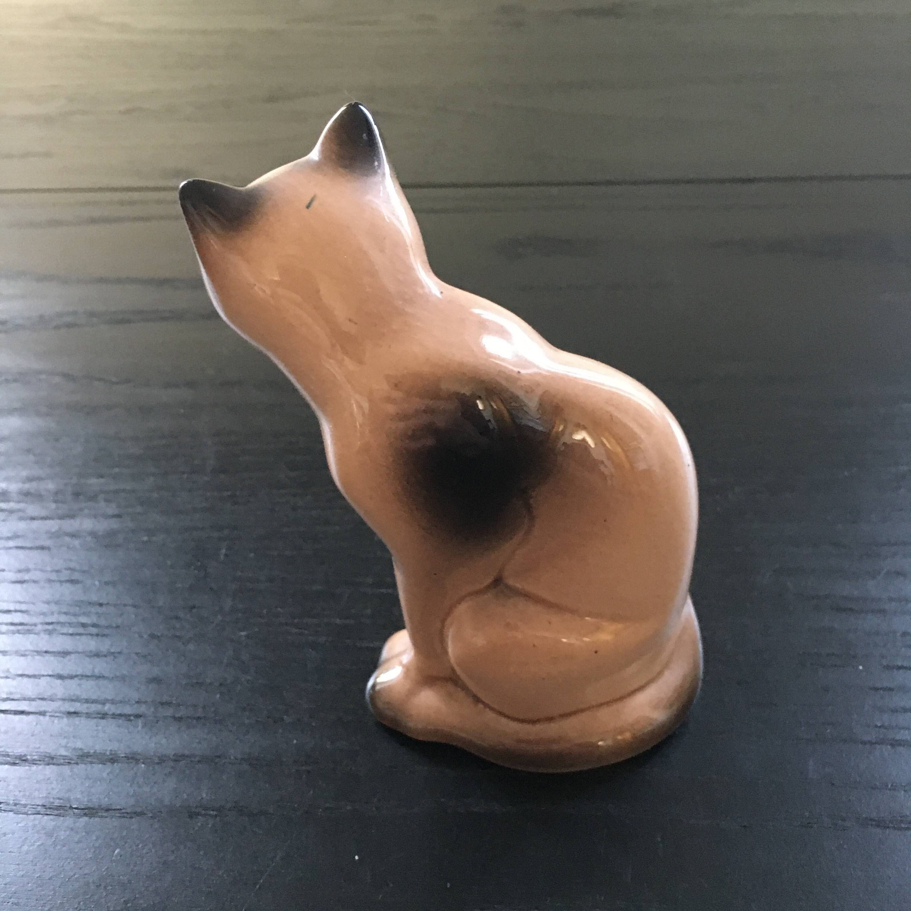 Antique ceramic cat