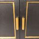 Small secretary with black and gold lid