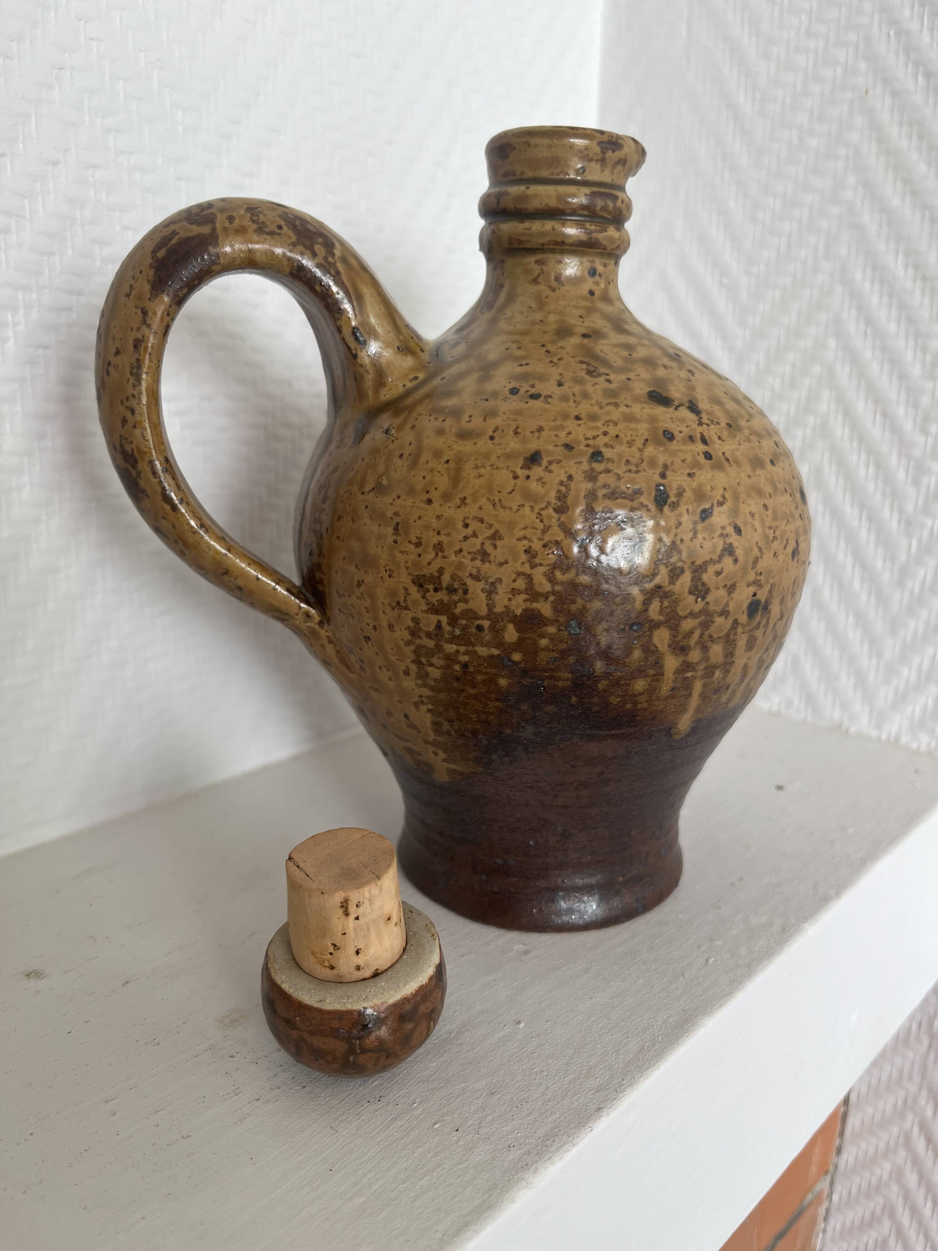 Liquor carafe signed André Bodin La Borne