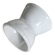 Antique diabolo egg cup in white earthenware