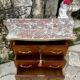 Charming small chest of drawers in precious wood marquetry.