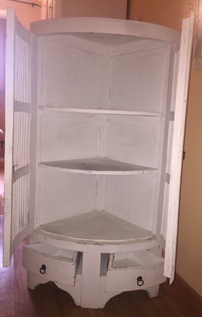 Ceruse white corner furniture