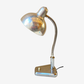 Desk lamp workshop indus art-deco Bauhaus nickel-plated brass