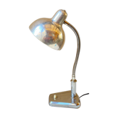 Lampe de bureau atelier indus art-déco Bauhaus laiton nickelé