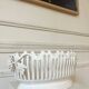 Handmade openwork ceramic fruit bowl