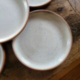 Authentic stoneware dinner plates
