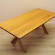 Solid oak dining table by Henning Kjærnulf, Denmark, 1960s