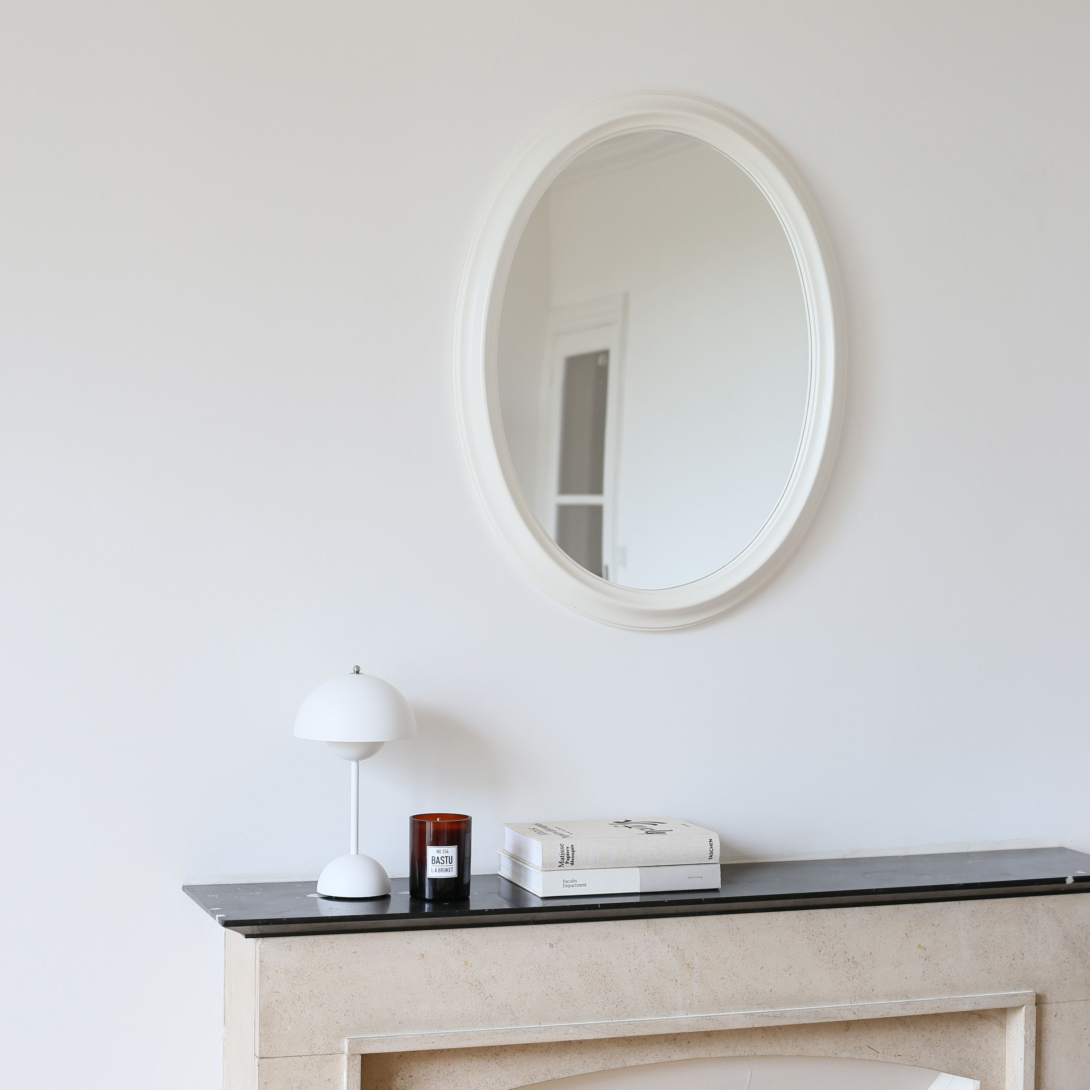 Vintage oval mirror