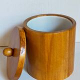 Vintage varnished solid blond wood box