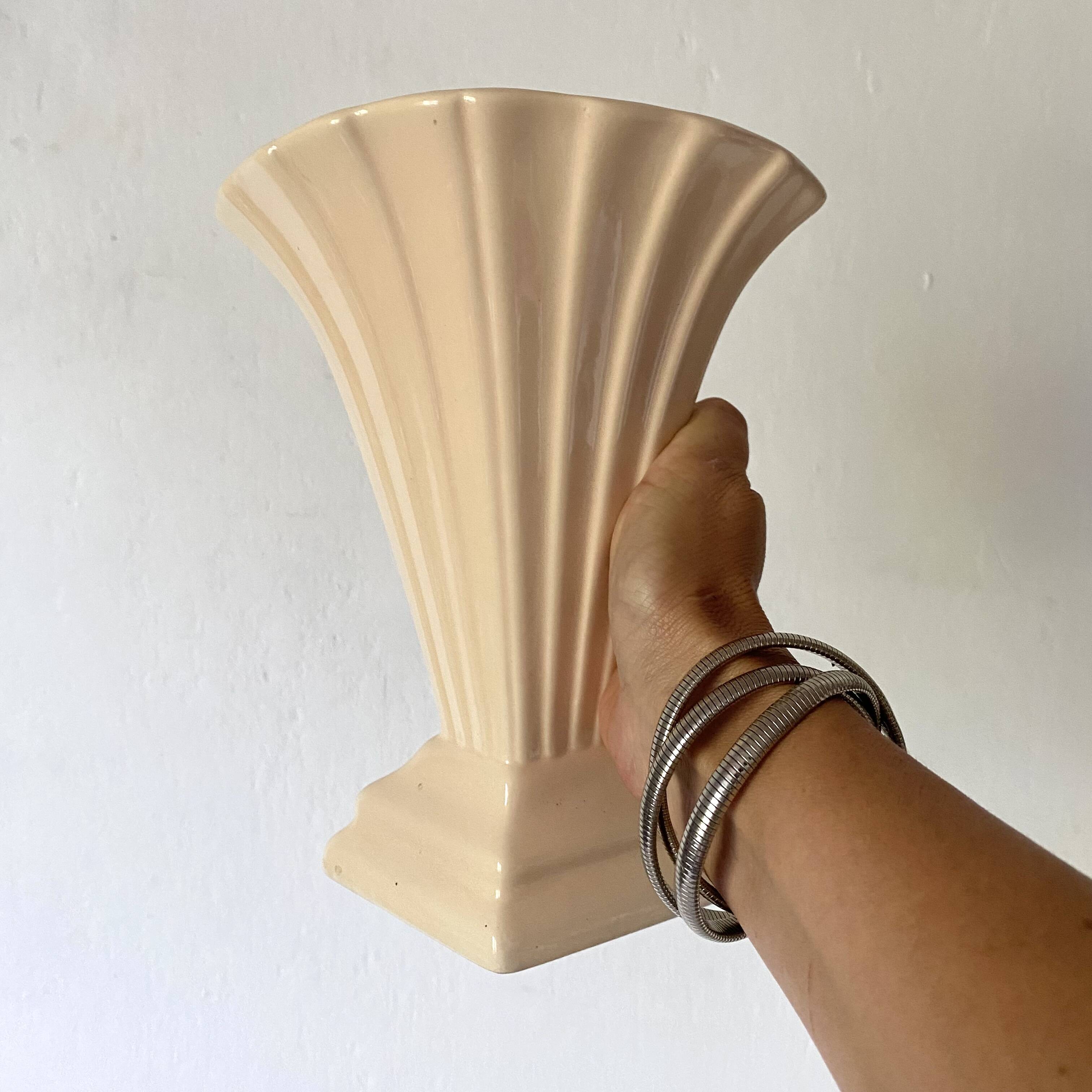 Art Deco cornet vase