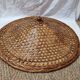 Braided Asian rattan hat from 1970