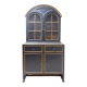 Double-bodied lacquered grey wooden sideboard - one pair available (B)
