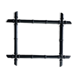 Bamboo style wooden mirror 53 x 45